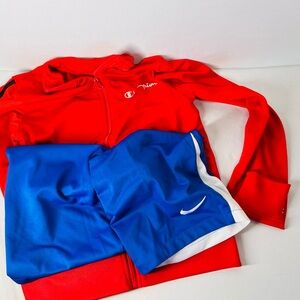 Nike Dri-FIT Royal Blue Shorts and Champion‎ jacket